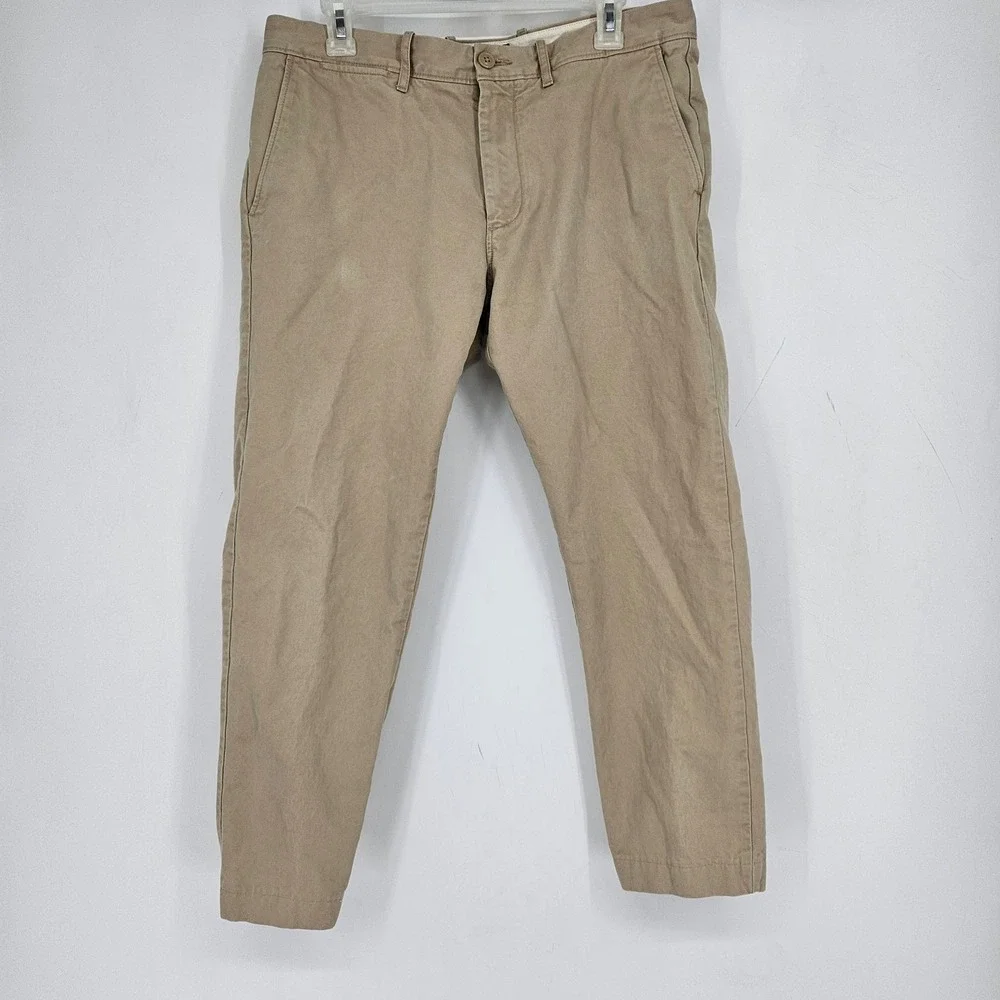 J Crew Pants Mens 32x30 Chino Oarsman Tan 484 Slim Casual Preppy Vintage‎